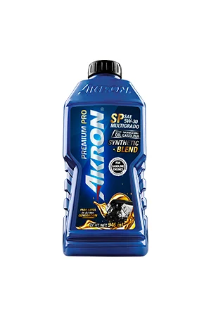 Imagen orientativa del tipo de producto: Aceite Akron Premium SP Sae 5W30 946 ML. Referencia de presentación comercial · confirma presentación y especificaciones.