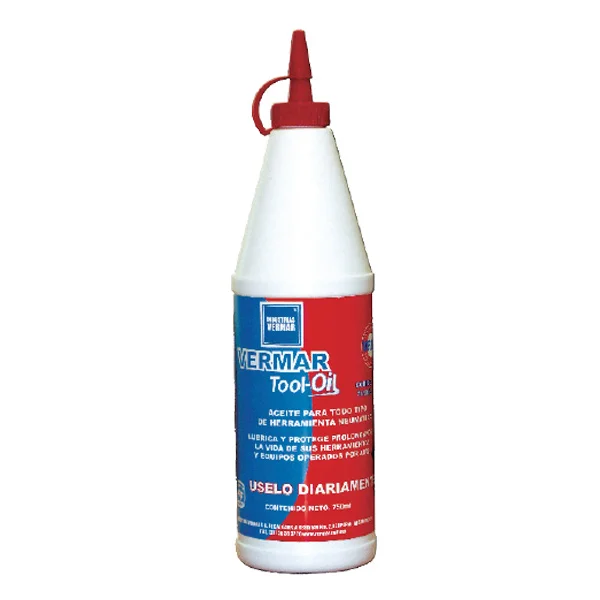 Imagen orientativa del tipo de producto: Aceite Vermar Tool Oil. Referencia de presentación comercial · confirma presentación y especificaciones.