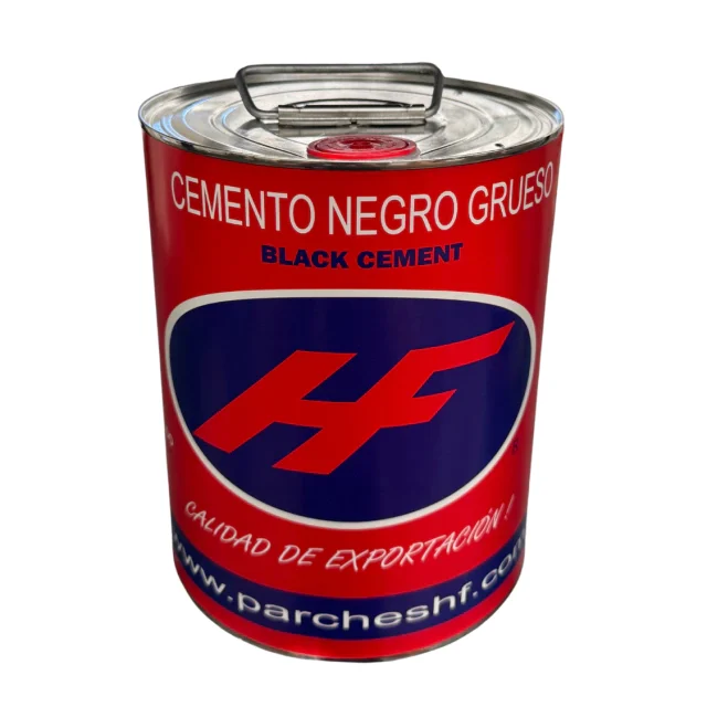 Foto del modelo: Cemento HF Negro 4 Litros. Cemento negro HF · bote de 4 litros