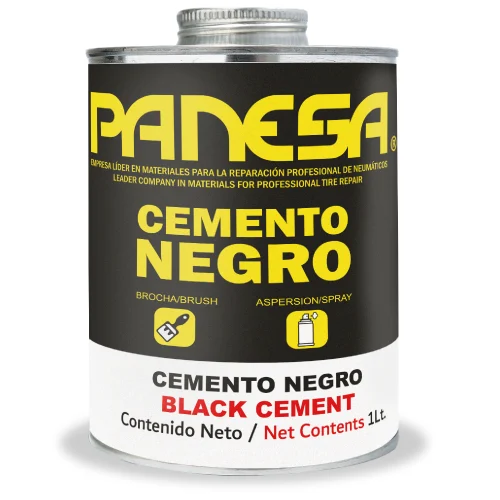 Imagen orientativa del tipo de producto: Cemento Negro 1 Litro Vermar. Referencia de cemento negro · verifica marca y volumen