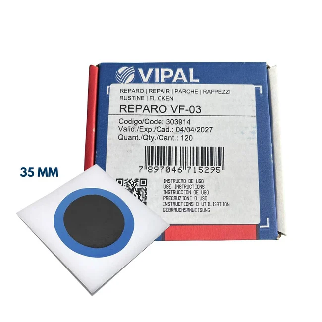 Imagen orientativa del tipo de producto: Caja de Parches VF03. Referencia VF03 · verifica marca y presentación
