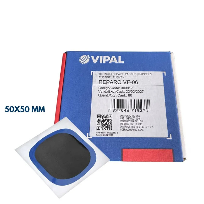 Imagen orientativa del tipo de producto: Caja de Parches VF06 c/80. Referencia VF06 · verifica marca y presentación