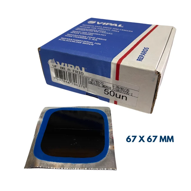 Imagen orientativa del tipo de producto: Caja de Parches VF08 c/50. Referencia VF08 · verifica marca y presentación