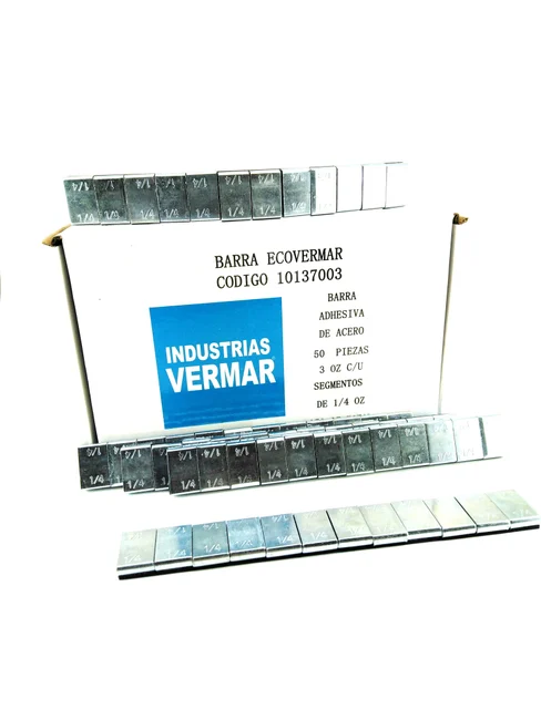 Imagen orientativa del tipo de producto: Contrapeso Adhesivo Vermar 3X1/4 52 Pzas.. Imagen orientativa · confirma marca y presentación