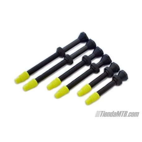 Imagen orientativa del tipo de producto: Pivote de Aluminio P/bici C/2 Pzas.. Referencia de válvula para bicicleta · confirma tipo y medida