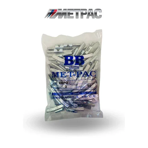 Imagen orientativa del tipo de producto: Contrapeso AW 2. Referencia de contrapeso · venta por pieza; confirma peso y tipo de rin
