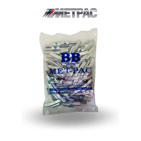 Imagen orientativa del tipo de producto: Contrapeso AW 3. Referencia de contrapeso · venta por pieza; confirma peso y tipo de rin