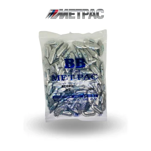 Imagen orientativa del tipo de producto: Contrapeso RA 1/2. Referencia de contrapeso · venta por pieza; confirma peso y tipo de rin