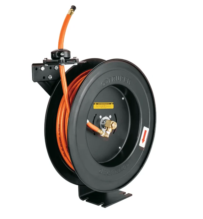 Imagen orientativa del tipo de producto: Carrete Negro Retractil Agua/aire Mang. 3/8 X 15 Mts.. Imagen orientativa · confirma modelo y capacidad