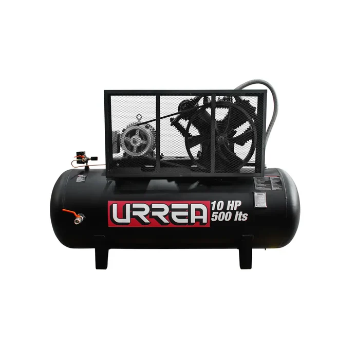 Imagen orientativa del tipo de producto: Compresor 5HP 500LTS Bifasico Horizontal C/arrancador Wintek. Referencia de compresor · confirma capacidad, motor y conexión