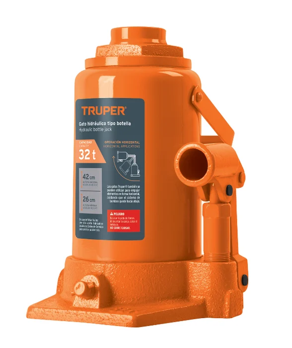 Imagen orientativa del tipo de producto: Gato Hidraulico 32 Ton. Tipo Botella. Imagen orientativa · confirma modelo y capacidad